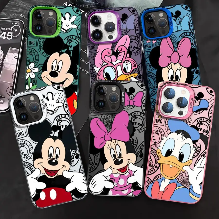 Disneys Cute Mickeys Minnies Phone Case for Oppo A3x A60 A79 A98 A1 A78 A58 A38 A18 A57 A76 A36 A17 A94 A74 A55 4G 5G Matte