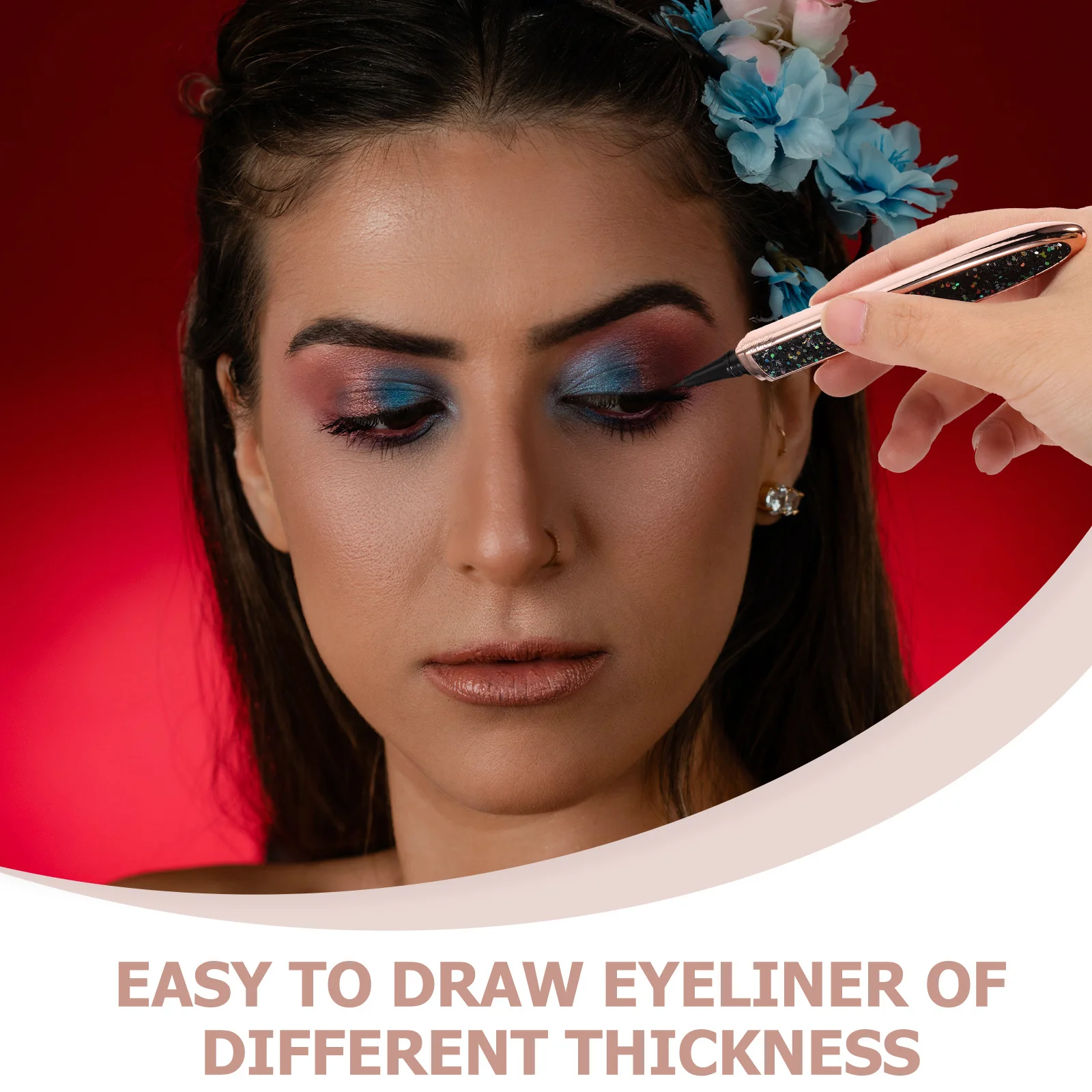 لا تزهر ذاتية اللصق كحل قلم رصاص السائل العين اينر السلس التجفيف السريع ماكياج أداة غير تلطيخ الملحقات