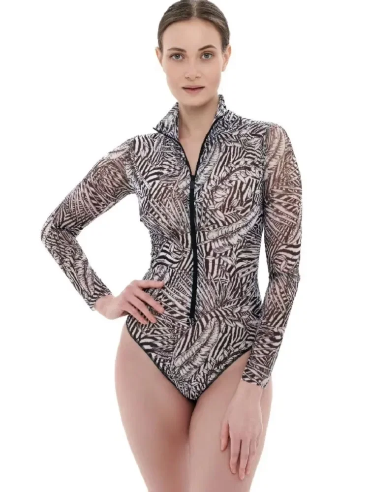 2026 New High Waist Sexy Swimsuit Women Summer Bathing Suit Bikini Set Long Sleeve Swimwear Women Beach Swimming Suit For Female