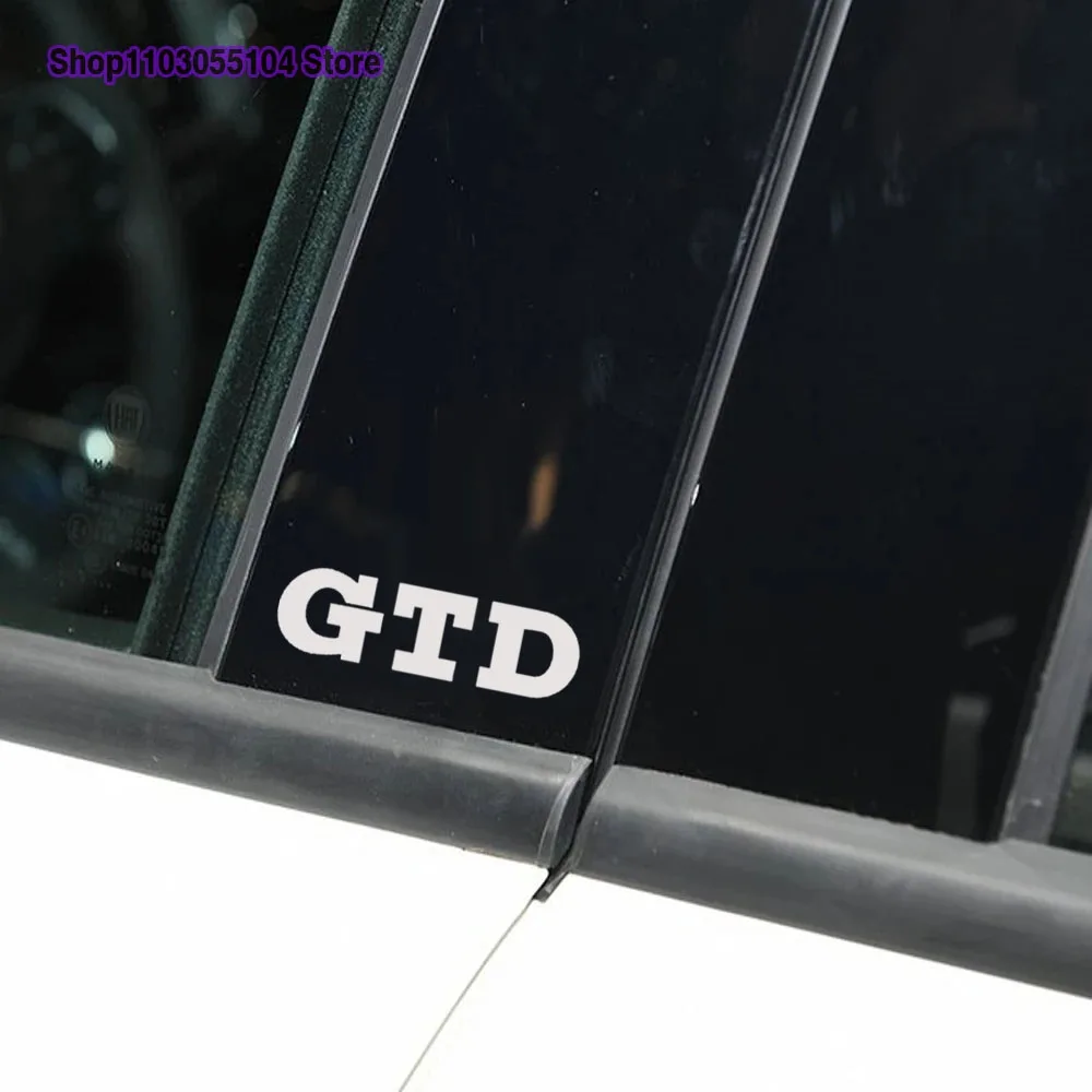 4PCS Reflective GTD GTE Car BODY Vinyl Stickers For VW Volkswagen Golf 8 MK8 Clubsport Estate R Line Alltrack