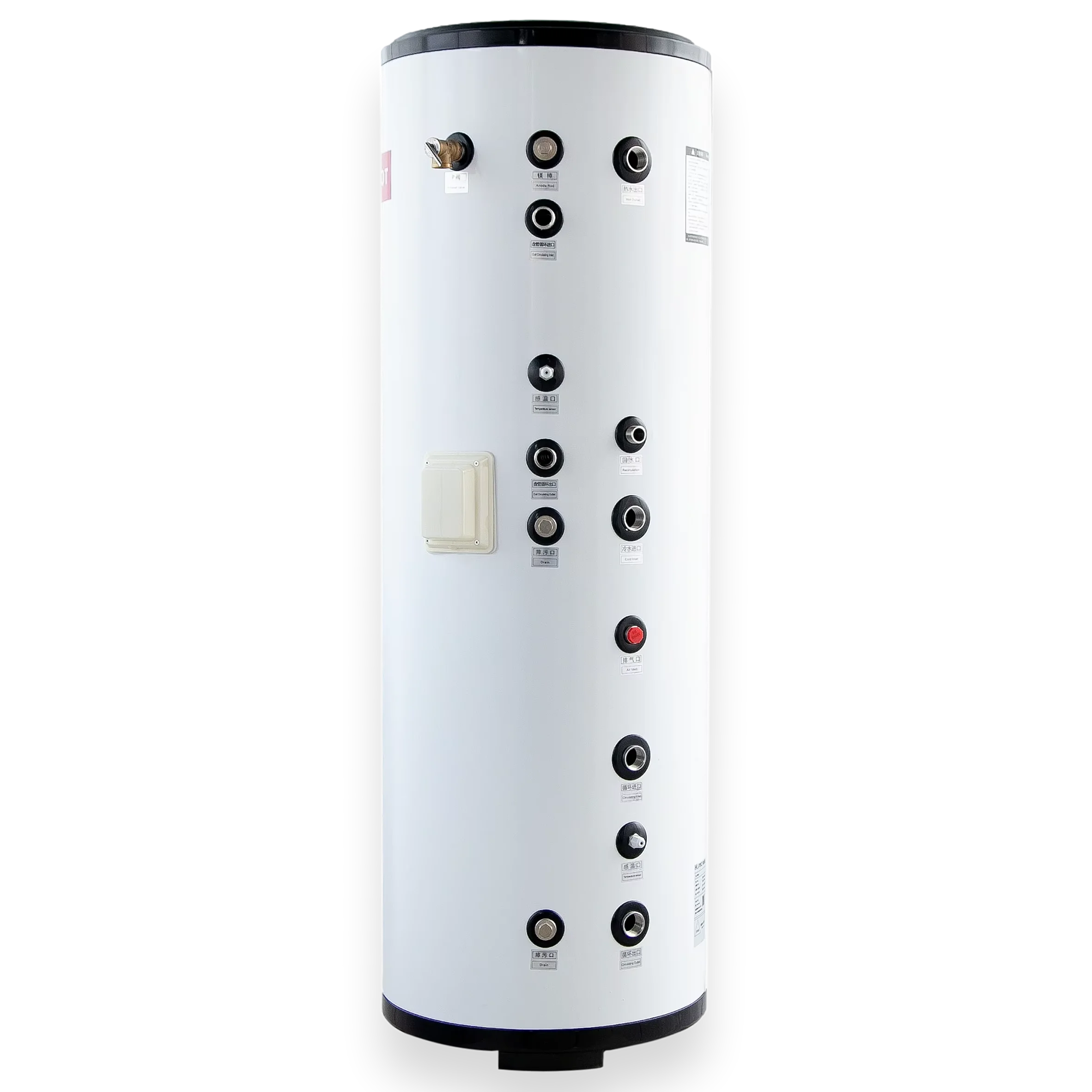 

Электрический водонагреватель из нержавеющей стали 550 л «два в одном», 3 кВт R290 для использования на открытом воздухе, отеля, виллы, солнечный насос, буферный бак, источник воздуха