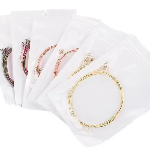Acoustic Guitar Strings Set 1‑6 Strings, Brass & Phosphor Bronze Anti‑Rust Guitar Strings, Durable Replacement Instrument Access