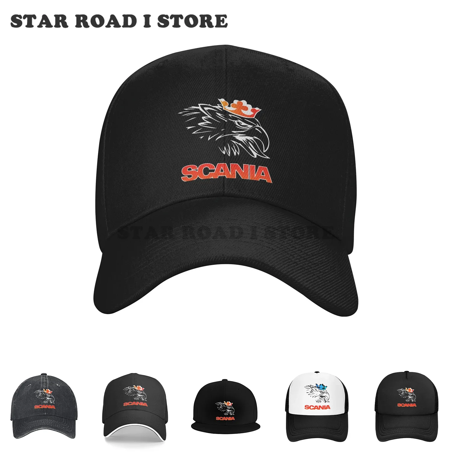 Custom Sweden Truck Saabs Scanias Logo Baseball Cap Outdoor Men Women's Adjustable Car Club Dad Hat Spring Snapback Hats