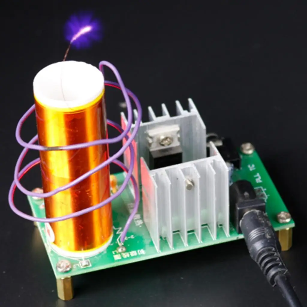 Small Musical Tesla Coil Plasma Speaker 15W DIY Circuit Board Kit for Wireless Audio and LED Lighting - view 5