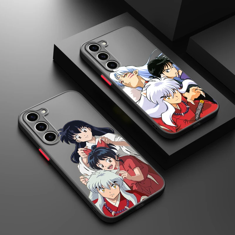 Inuyasha Sesshoumaru For Samsung S24 S23 S22 S21 S20 S10 FE Note 20 10 Ultra Lite Plus Frosted Translucent Phone Case