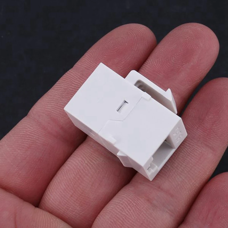 RJ45 Connector Jack Cat6 RJ45 Extension Coupler Ethernet Network LAN Cat 6 Coupler Jacks Extend Adapter(White)-A69M view 6
