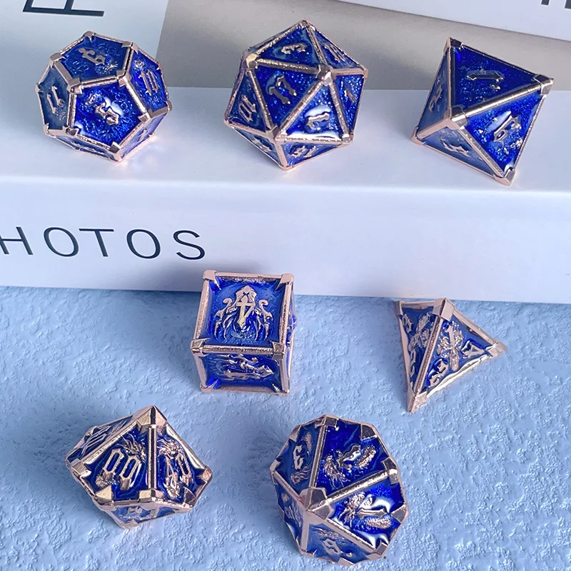 

Многогранные ролевые игры, металлические игральные кости D20 D12 D10 D8 D6 D4 для подземей и драконов, настольные игры, настольные игры, подарочные аксессуары