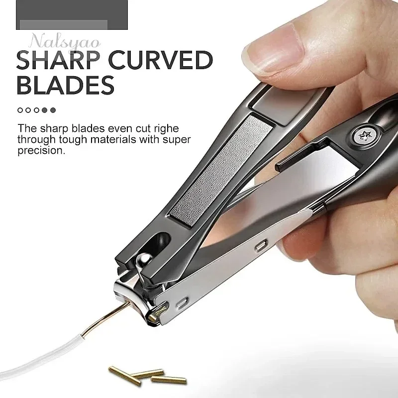 Wholesale 1 Pcs Stainless Steel Sharp Curved Blade Nail Clippers Finger Toe Manicure Tool For Home Use High Quality