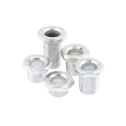 10PCS M10 Threaded Tube With Nut For Lamps Hollow Screw Metal Pipe Teeth Whitening Theead Repair Lighting Base Connecting Kit