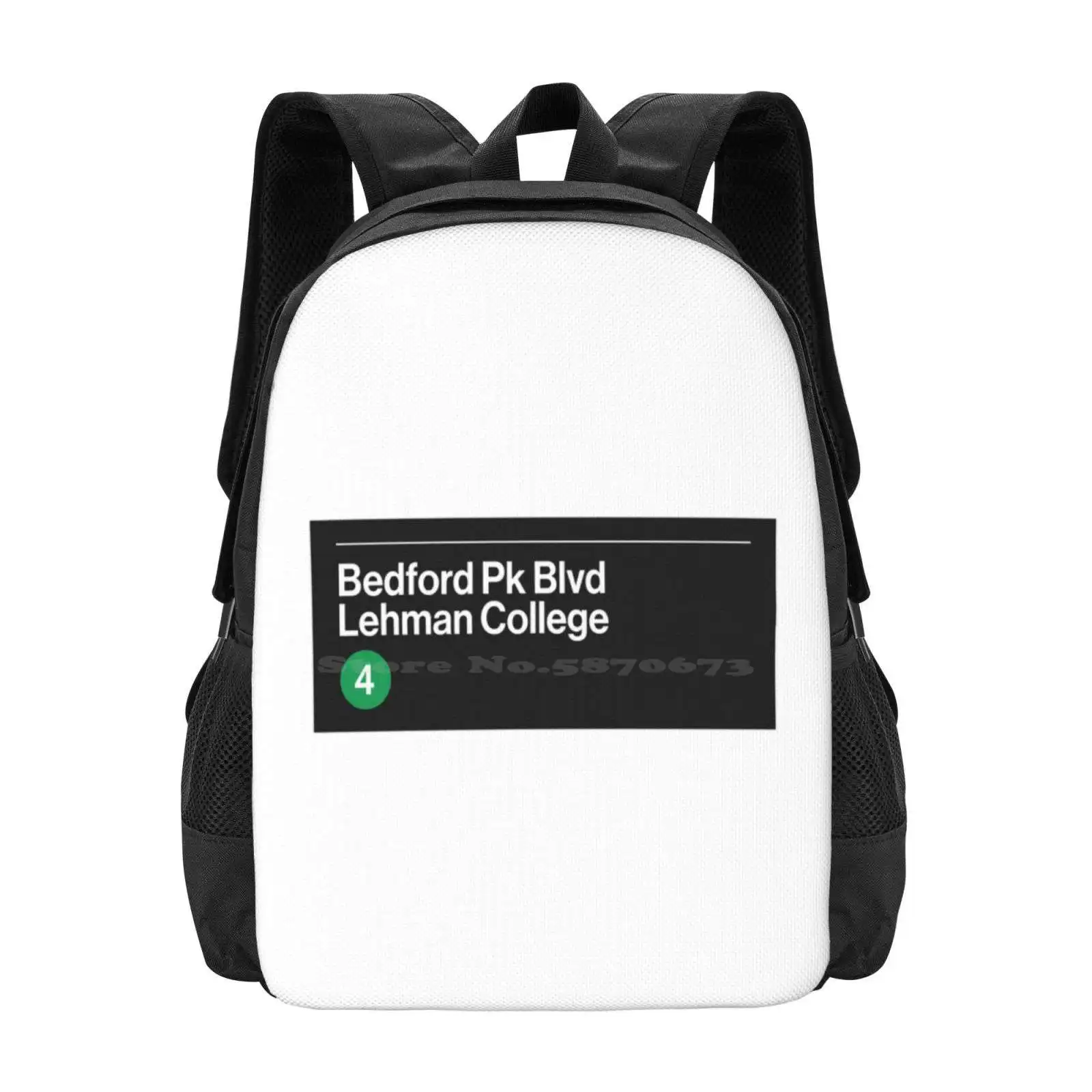 Bedford Pk Lehman College Station Hot Sale Schoolbag Backpack Fashion Bags New York City Transit Public Transit I Love New York