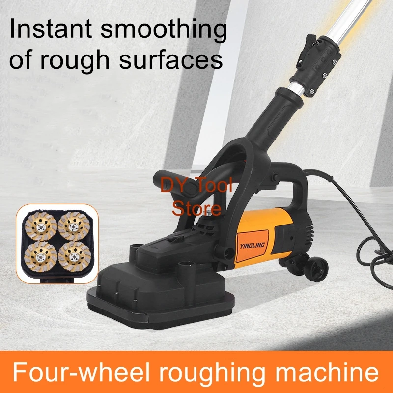 

Handheld wall scraper with delay rod, used for plastering cement walls, concrete floors, and rough grinding machines