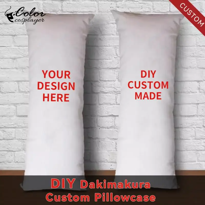 Color Cosplayer Diy Dakimakura Double Side Print Hugging Body Pillow Case Anime Cosplay Props Soft Pillow Cover Otaku Gift image 2