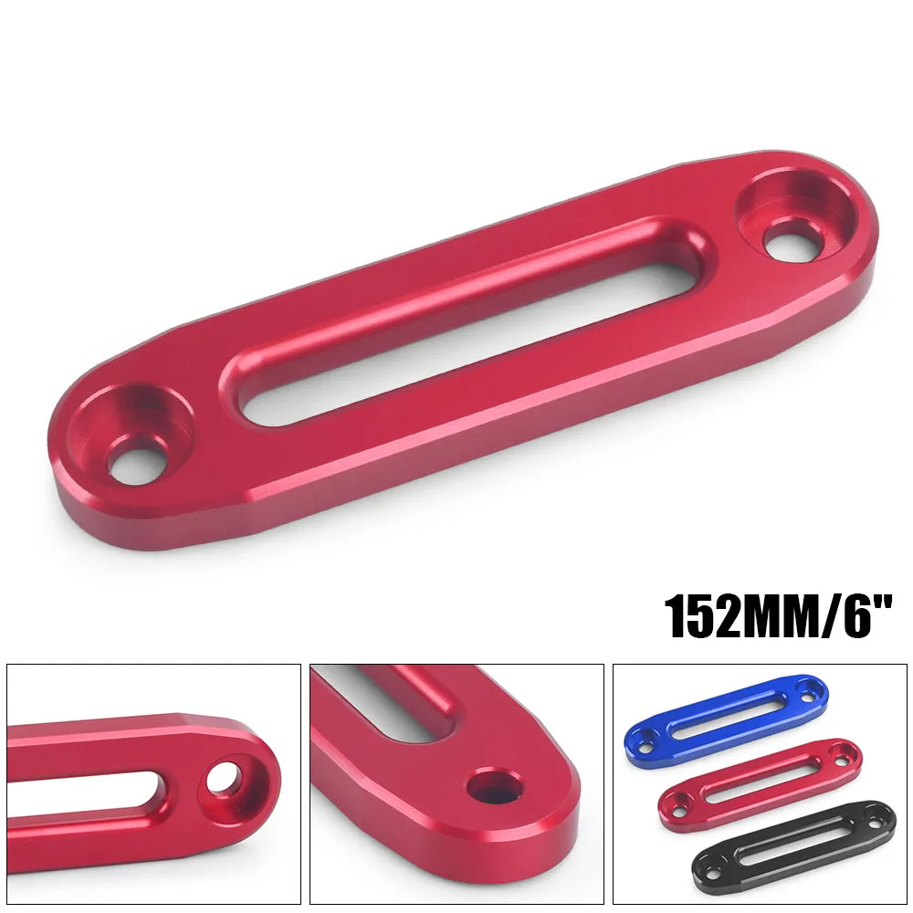 

152 мм 6-дюймовая алюминиевая лебедка Hawse Fairlead 4500 фунтов для синтетической веревки Fairlead 4WD 4X4 Recovery ATV 4500-7000, аксессуары