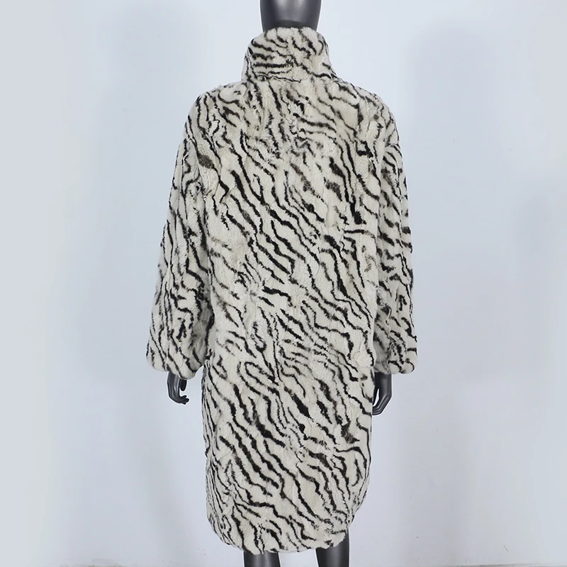 FURYOURSELF 2023 Fashion Long Natural Real Rex cappotto di pelliccia di coniglio giacca invernale donna capispalla Streetwear spessa calda corea allentata