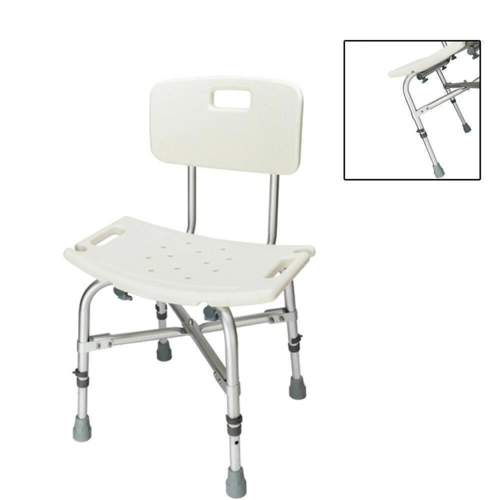 US Extra Wide Heavy Duty Bariatric Bath Bench Shower Tub Chair Seat with Back