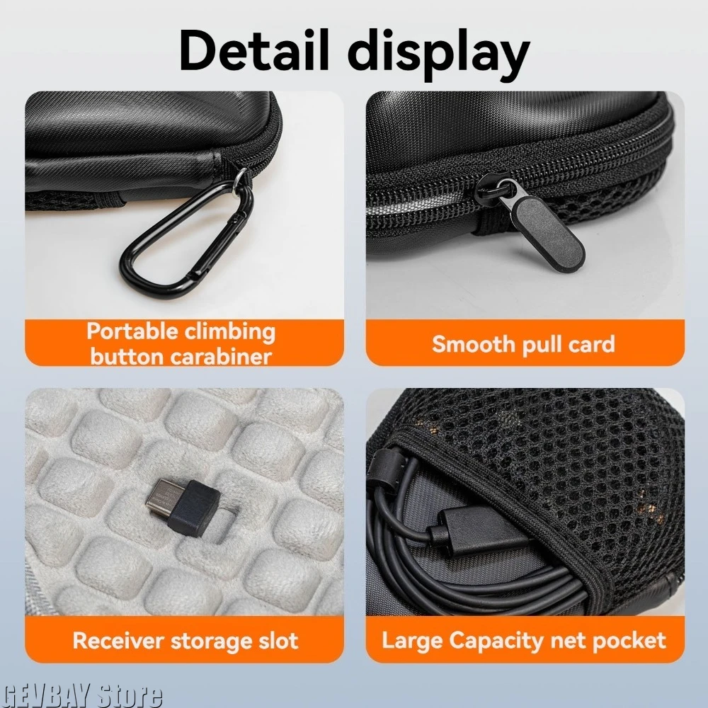 Hard Wireless Gaming Mouse Case Carrying Storage Bag for Logitech MX Master 4/3S Waterproof Computer Mice Keyboards Accessories view 2