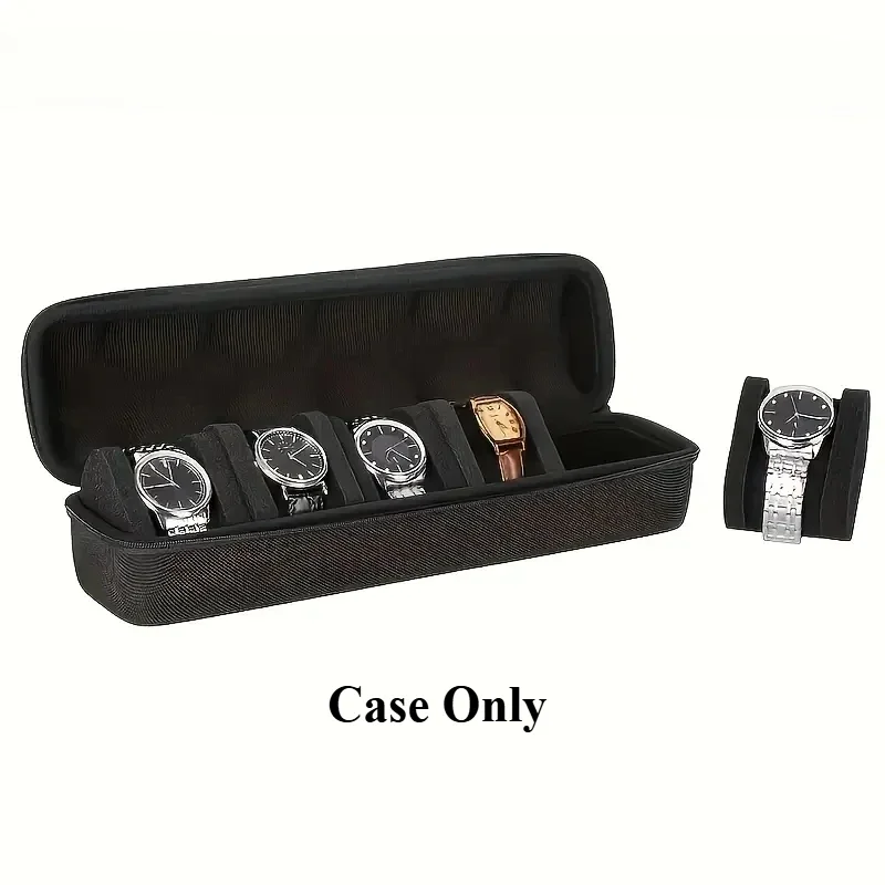 5-Slot Watch Travel Box, Watch Storage Box, Hard Shell Watch Travel Box, Suitable for Men's and Women's Watch Handbags