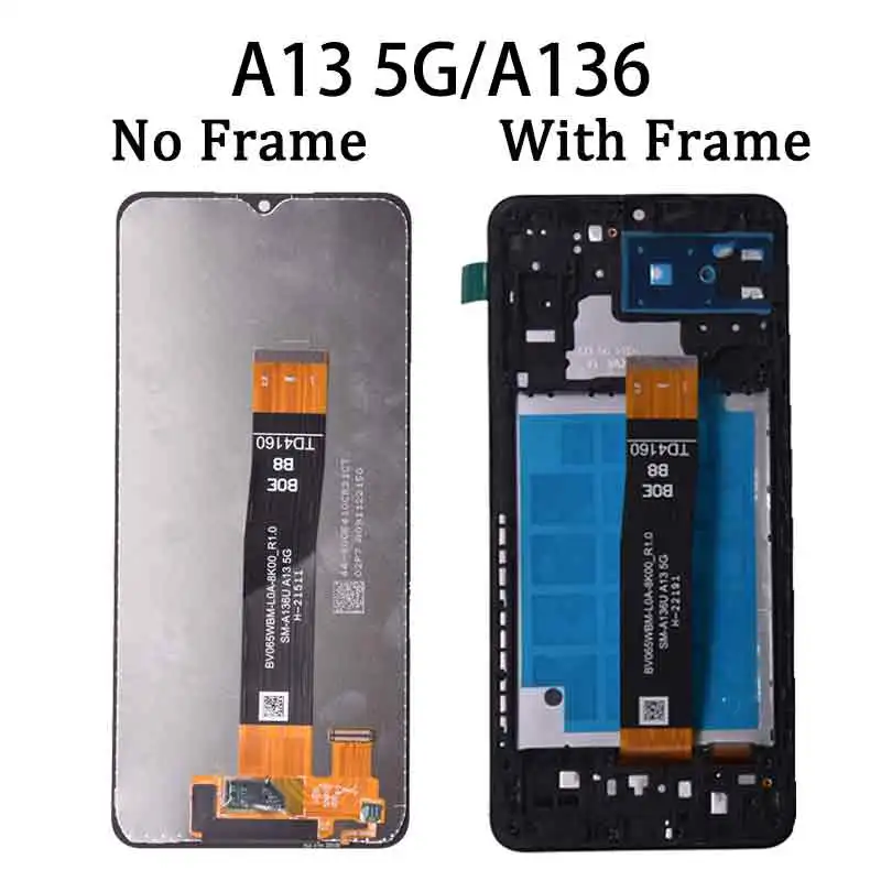 Dla Samsung A13 4G 5G A135 A136 Wyświetlacz LCD Ekran dotykowy Digitizer Zespół Dla Samsung A135 A135F A135U A137 A136U