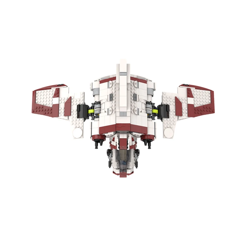 778 pçs MOC-234971 nave espacial ataque shuttle espaço guerra filme série modelo blocos de construção tijolos diy montagem brinquedo presente criativo