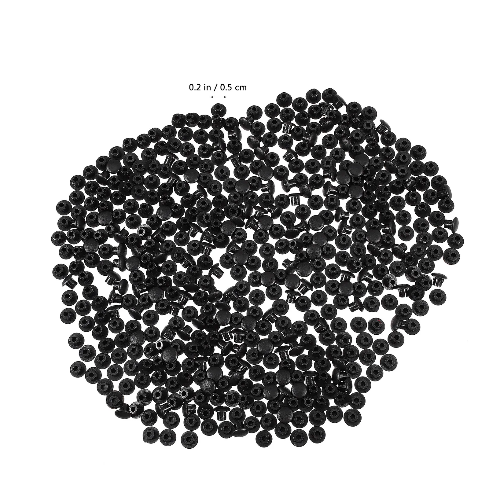 500Pcs Plastic Screw Hole Covers 5Mm Diameter Bright Color Decorative Hole Plugs for Cabinets Cupboards Furniture Shopfitting
