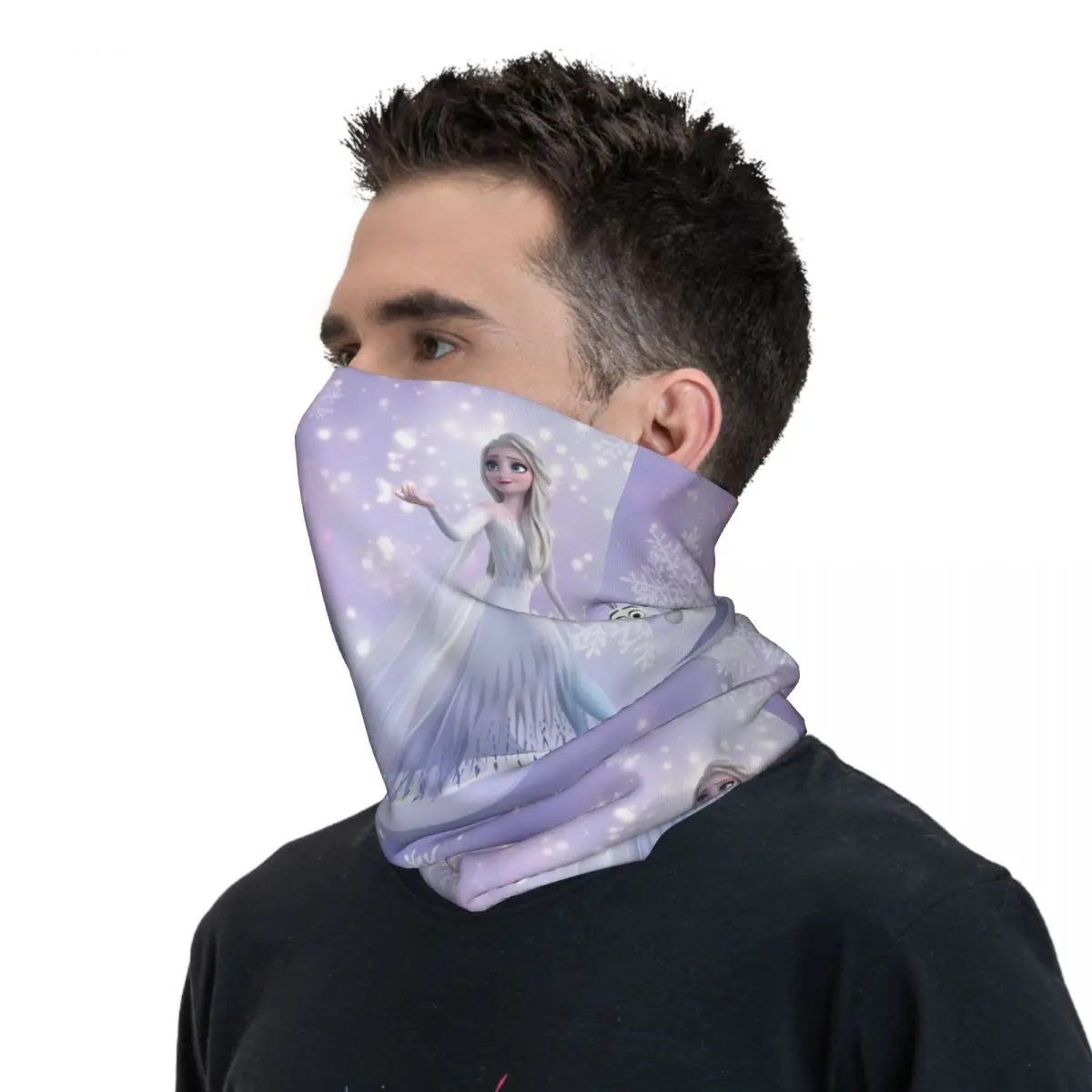 Frozen Elsa Sisters Bandana y2k Cool Balaclava Spring Outdoor Sports Anti-UV Maska rowerowa Bezszwowa miękka maska taktyczna