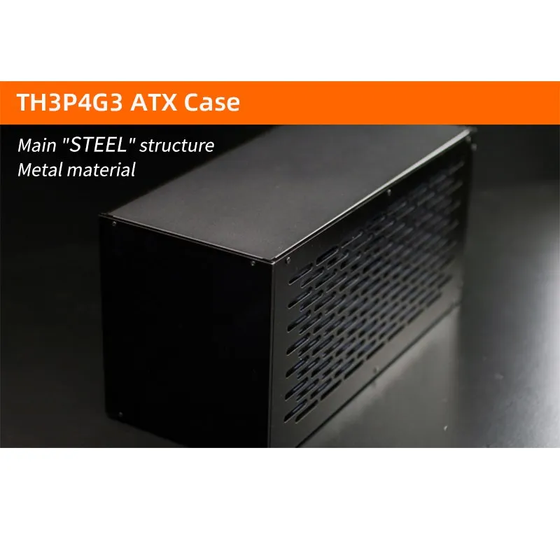 Imagem -02 - Estojo para Th3p4g3 Thunderbolt-compatível com Gpu Doca Quadro de Metal Mais Acrílico Placa Lateral Compatível para Atx Sfx Flex 1u Fonte de Alimentação