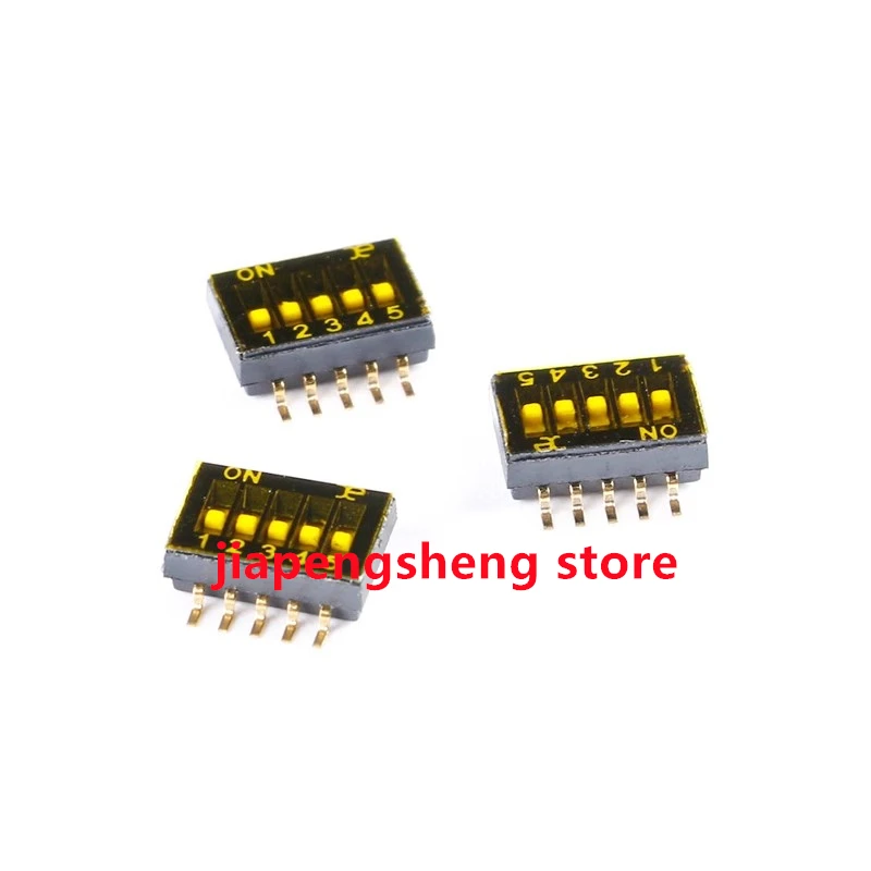 

DSHP05TSGET 5-bit Patch DIP Switch, New, Original, 1.27mm Pitch, Toggle Code Switch, 5Pcs