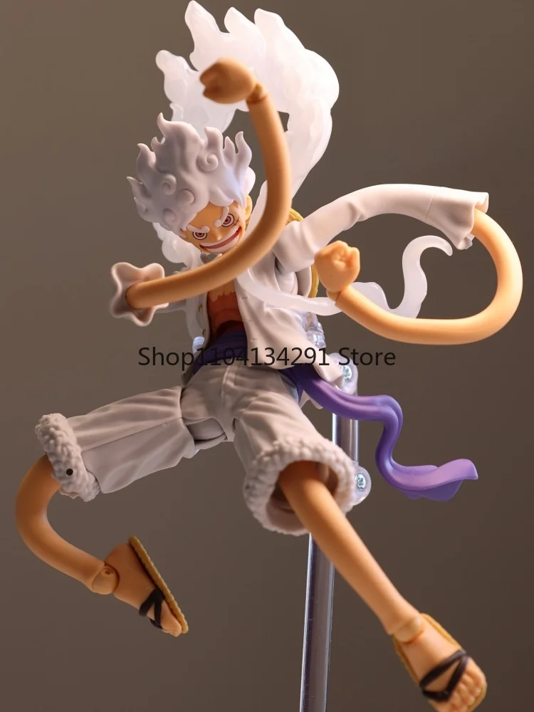 In Voorraad Originele Bandai S.H.Figuarts S.H.Figuarts Anime Monkey D Luffy Gear 5 Nika Een Stuk Action Figure Pvc Model Speelgoed Geschenken