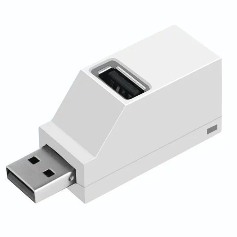 NEW-Portable Multi-Interface Hub Splitter USB3.0 High-Speed Hub White