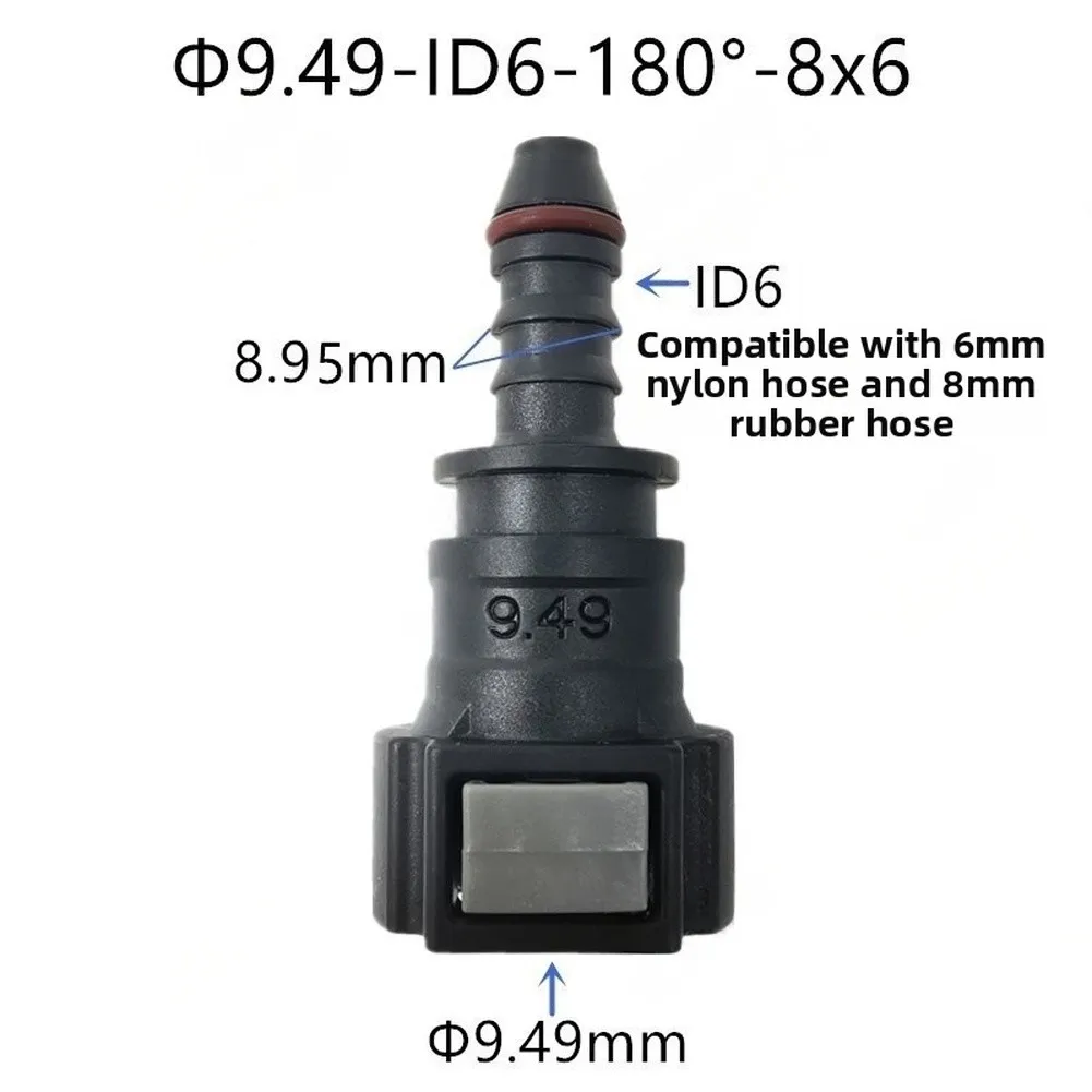 Efficient Fuel Filtration System Fuel Line Connector BLACK Fuel Line Connector Secure Locking High for impact Plastic
