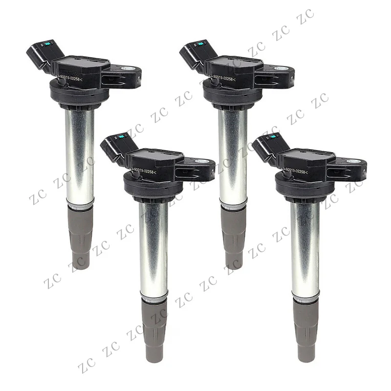 S+ 4Pcs 90919-02258 For Toyota Corolla 2009 2010-2014 1.8L Ignition Coil