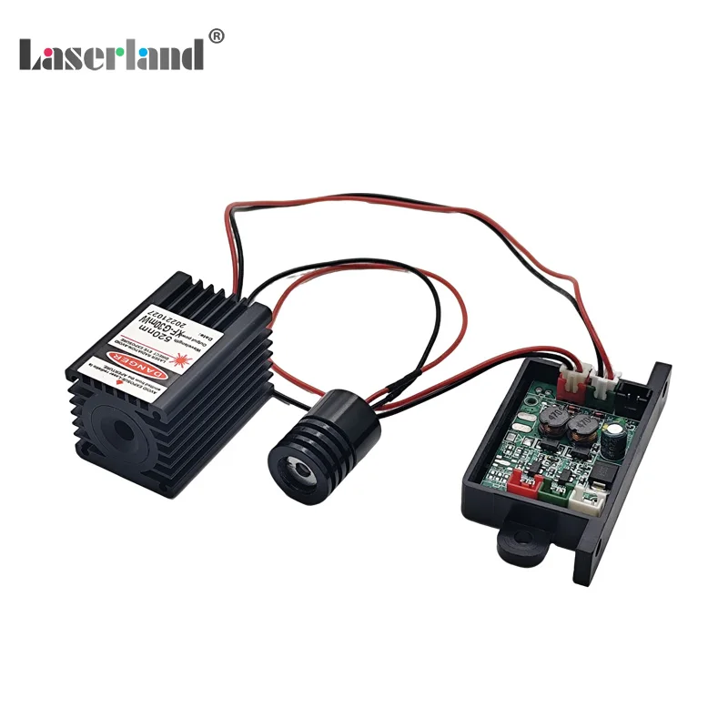 650nm 100mW Rosso + 515nm 30mw Modulo Laser Verde Diodo TTL TEM Stage