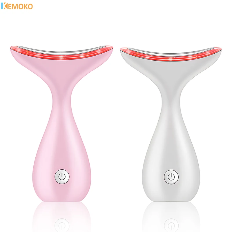 Neck Face Beauty Device LED Photon Skin Face Lifting Firming Neck Wrinkle Removing Whitening Massager Facial Care Device