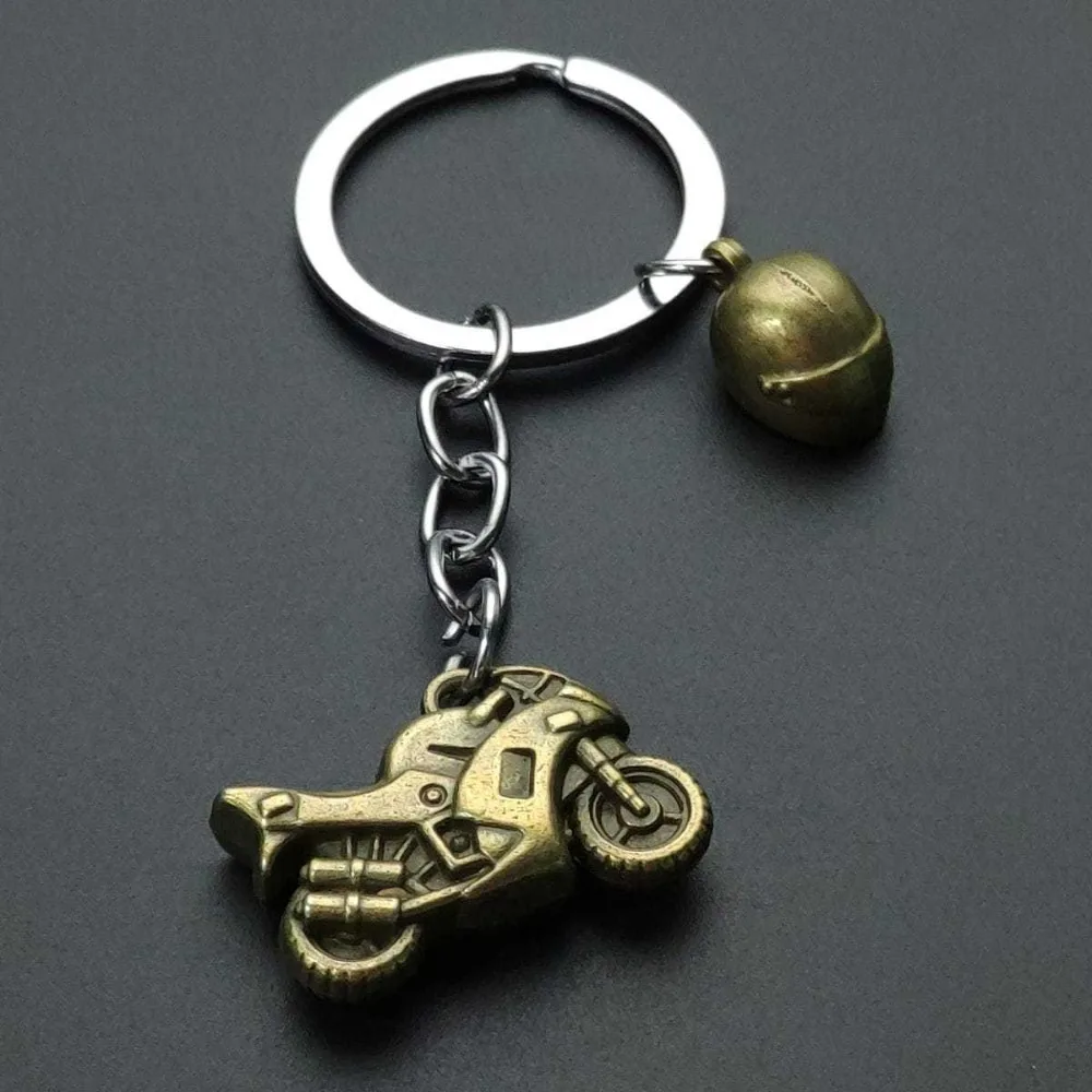 Motorcycle Keychain Creative Metal Model Car Pendant Racing Moto Key Chain Backpack Keyring Key Decoration Accessories Men Gift view 3