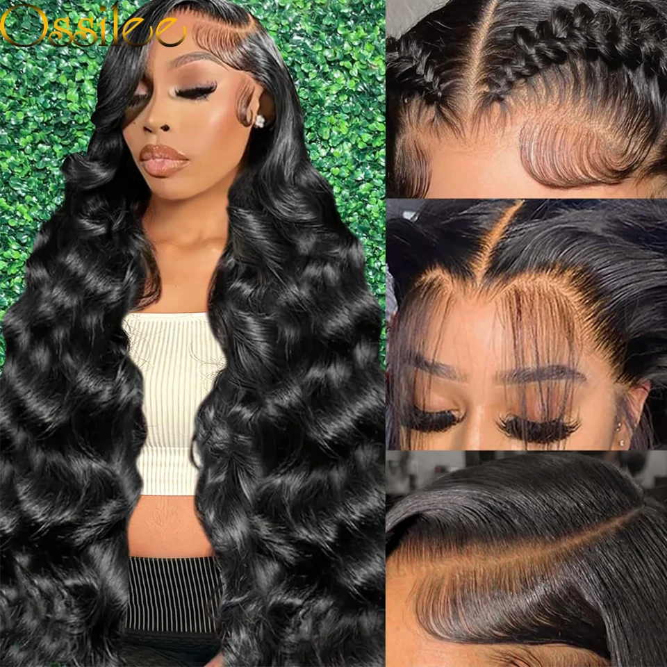 

13x6 Lace Front Wigs Human Hair Body Wave Wig HD Lace Frontal Glueless Wigs Human Hair Pre Plucked with Baby Hair 180 Density