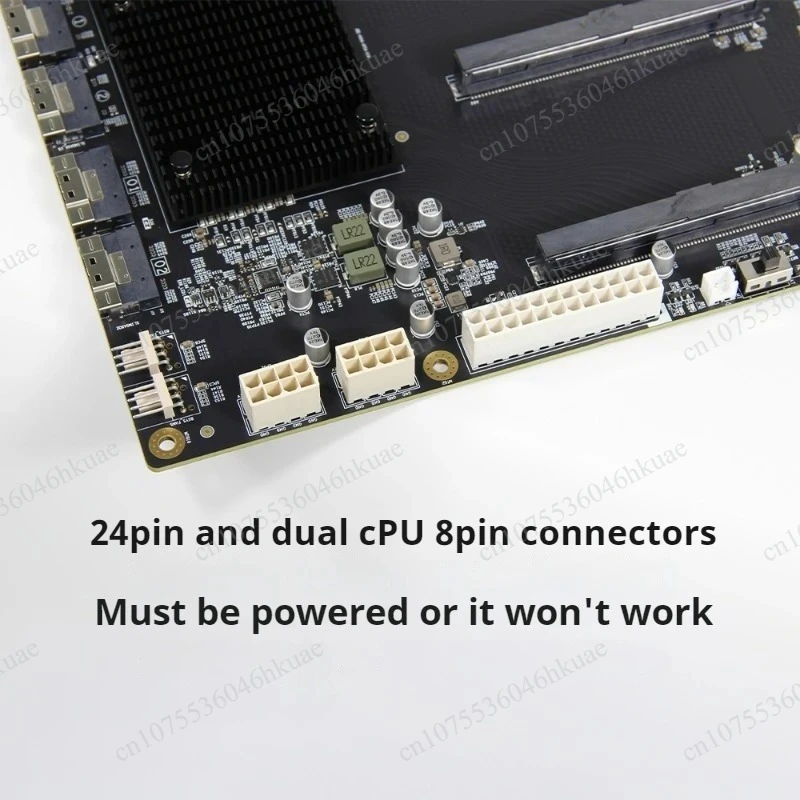 Carte graphique quadruple PLX88096 PCIe4.0, largeur 65 mm, transfert de données haute vitesse