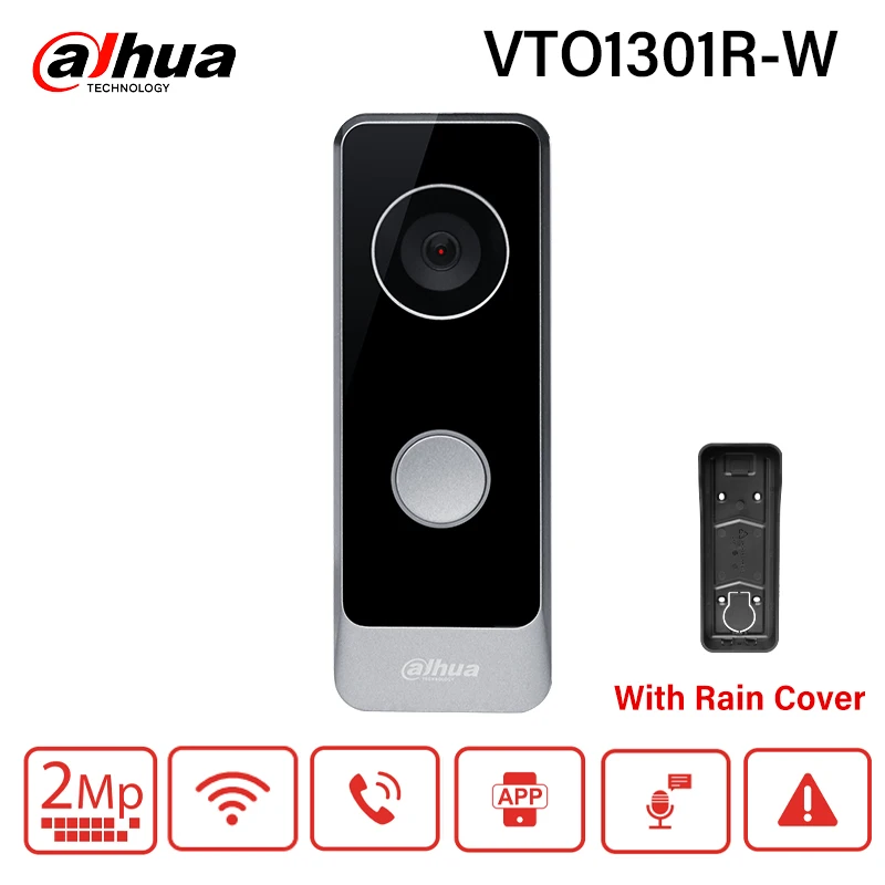 Dahua Wifi Villa Door Station IP Video Intercom Smart Home Mini Doorbell HD Night Vision APP Two–way Voice Camera VTO1301R-W