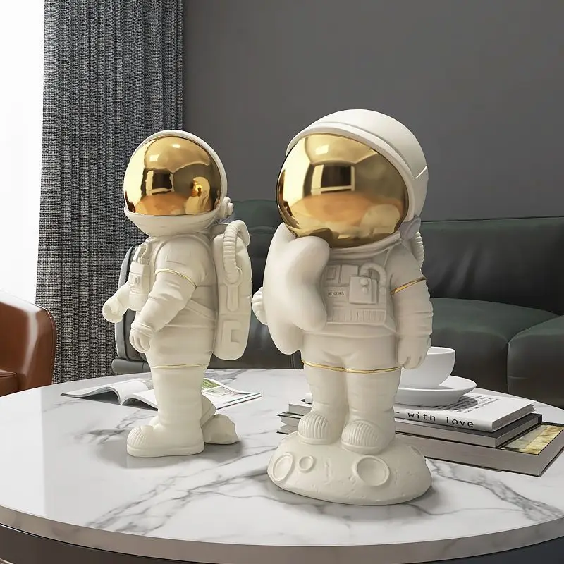 

Nordic Creative Resin Astronaut Decoration Home Bookshelf Cabinet Porch Desk Statue Ornaments Children's Room Sculpture Crafts