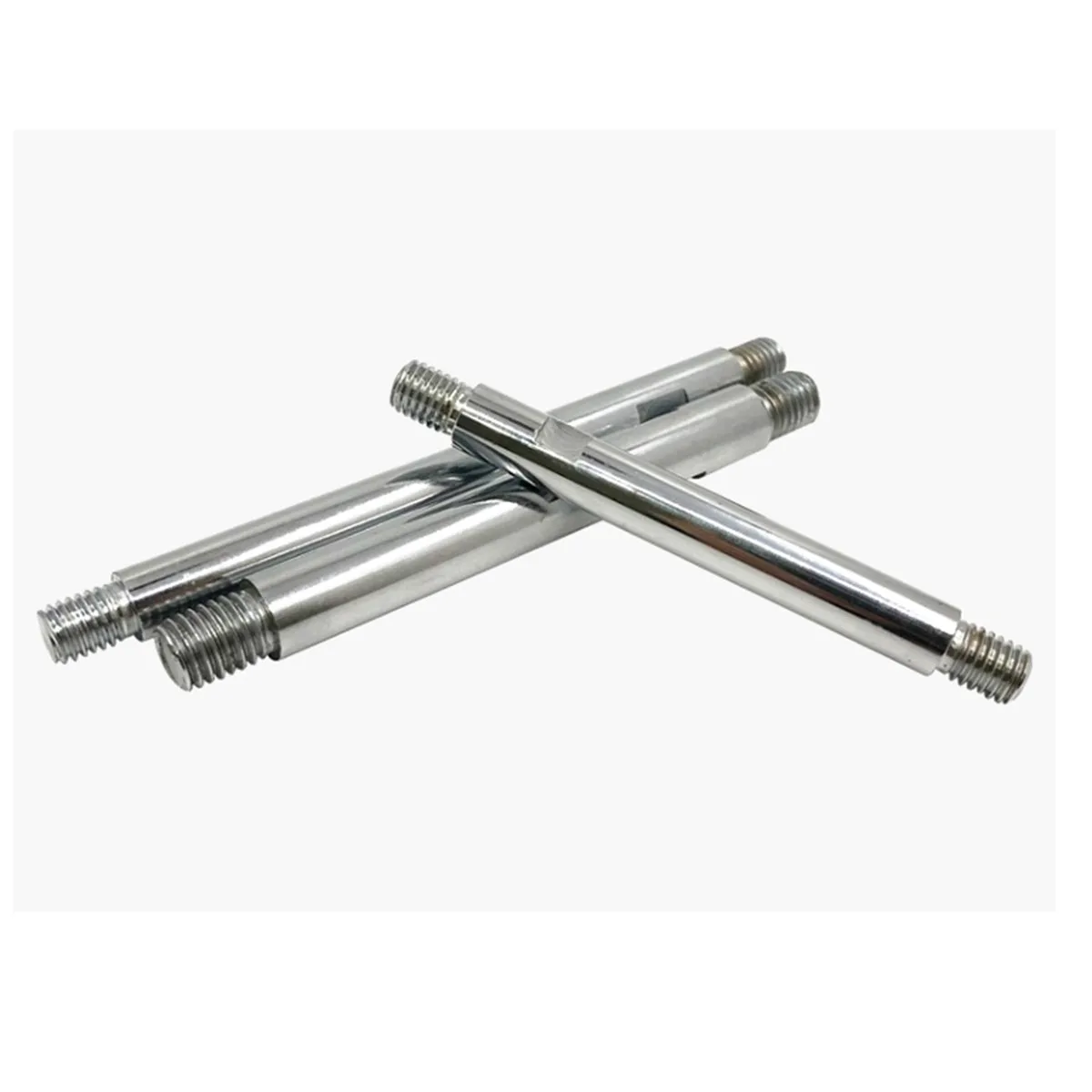 201 Stainless Steel Machine Tool Control Lever Double Head Threaded Screw Long / Spherical Handle Cover M8M10M12