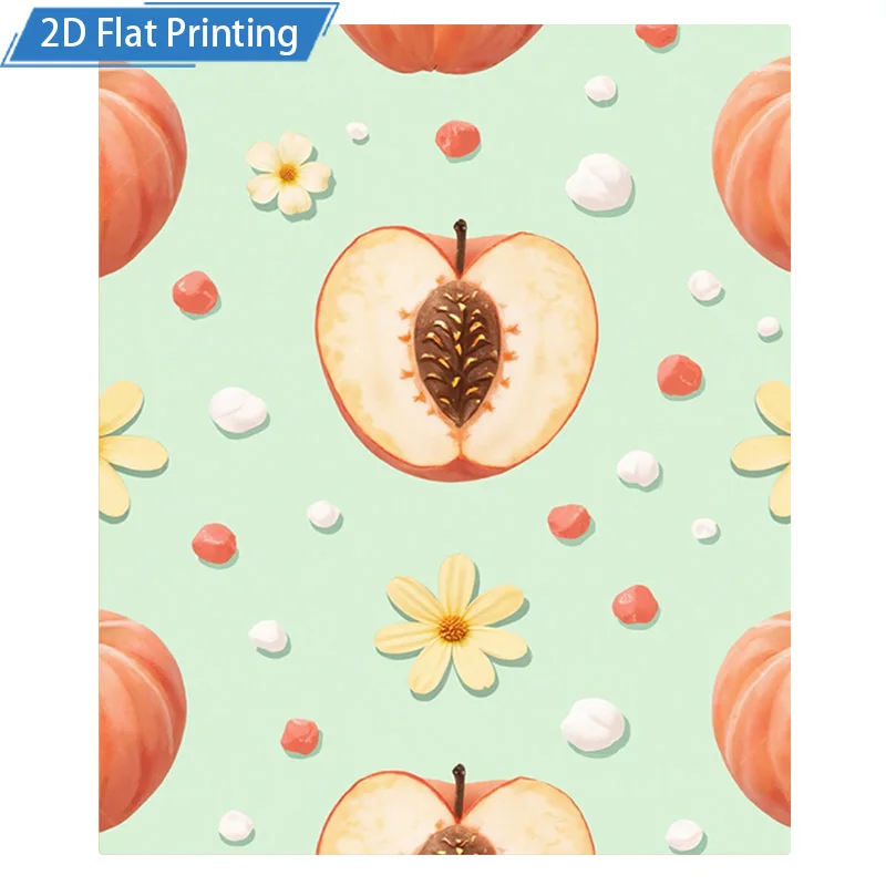 1 قطعة بطانية الفانيلا لطيف التفاح والزهور طباعة بطانية لينة مريحة رمي للسرير أو الأريكة نمط ديكور الخريف