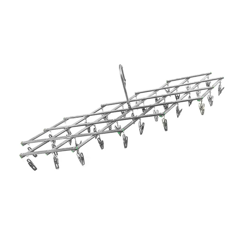 

Folding Clothes Clothes Racks Clips Stainless Steel Non Slip Socks Towel Diaper Racks Stainless Steel Hanger