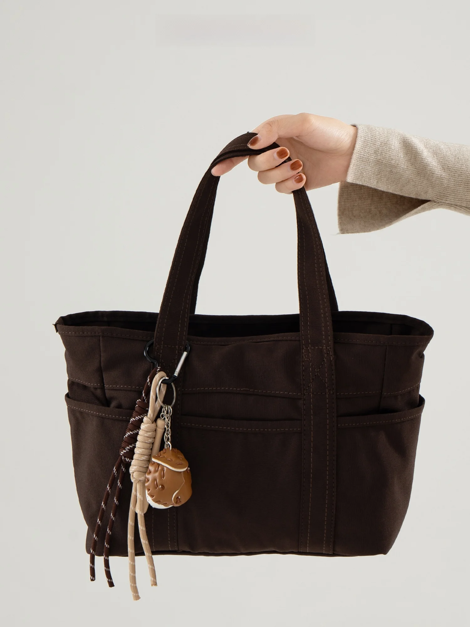 

Dotlyn Large Capaci Casual Color Canvas Tote Bag for Women Commuting Handbag Simple Sle Double oulder Strap