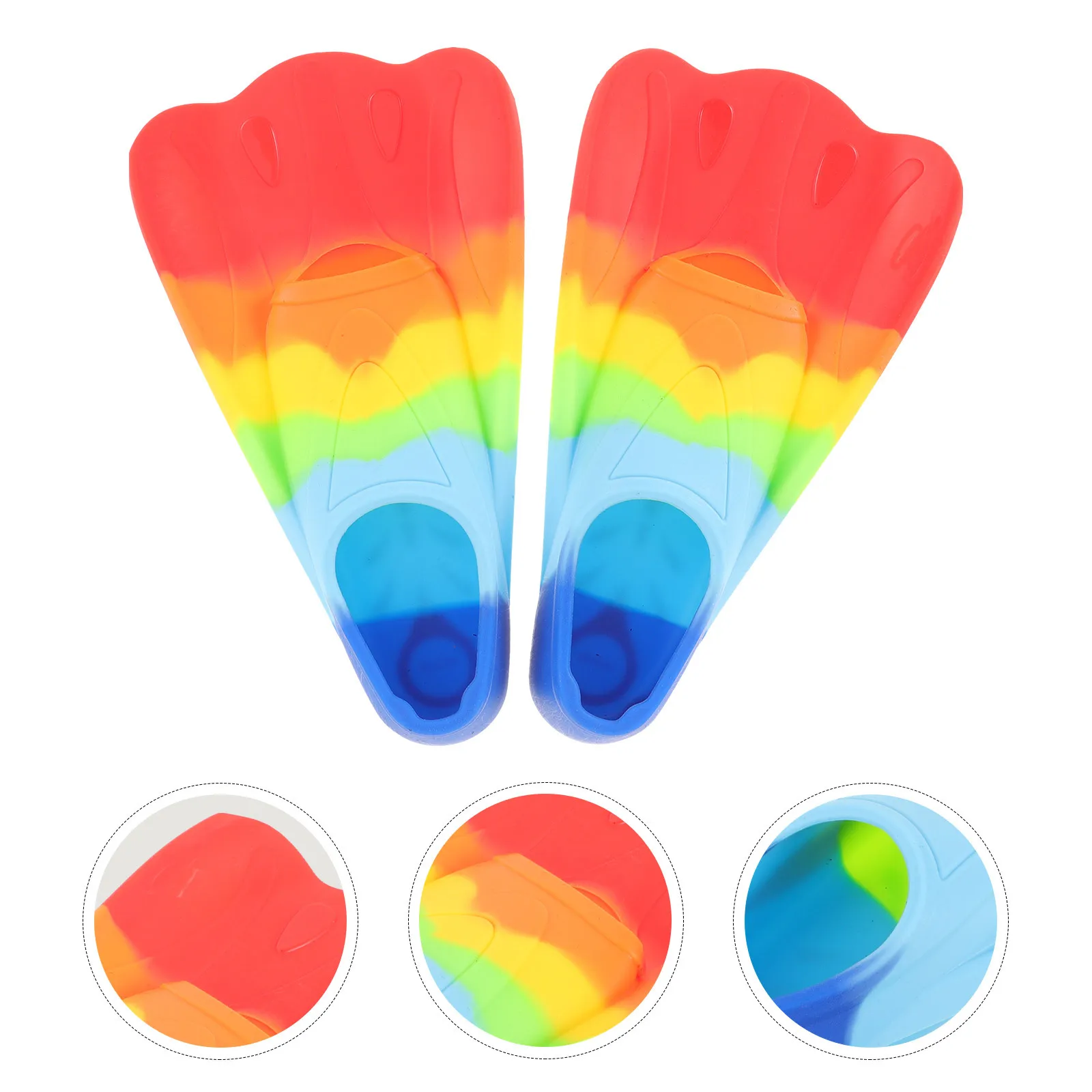 

1Pair Youth Comfortable Silicone Nonslip Design Open Toes Ideal for Snorkeling Diving Training