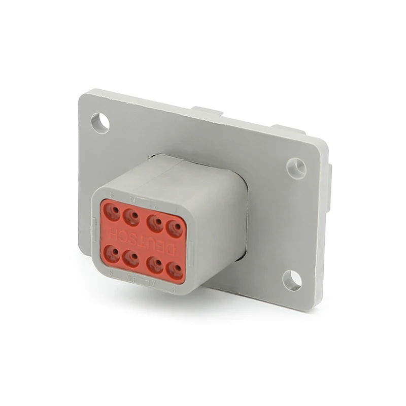 DT04-8P-L012 الألمانية موصل جديلة أسلاك السيارات ذكر المكونات 8 دبوس شريط مقاوم للماء شفة مع محطة الذكور 1060-16-0122