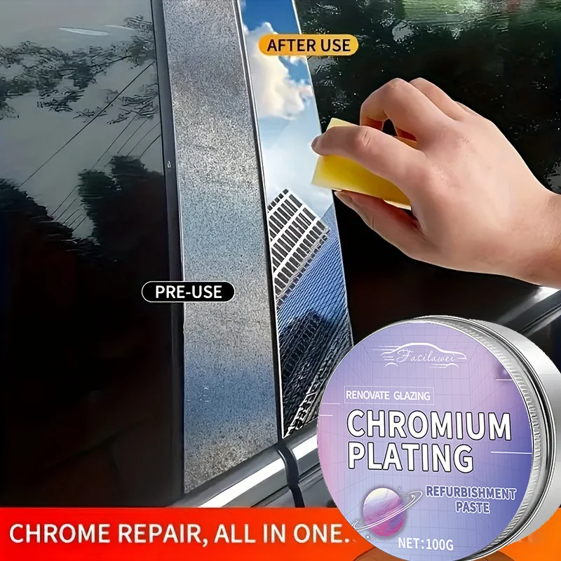 

НОВАЯ ремонтная паста, подходит для дверных ручек и окон автомобиля, средство для снятия хромированного полировки, средство для обслуживания автомобиля и полировка