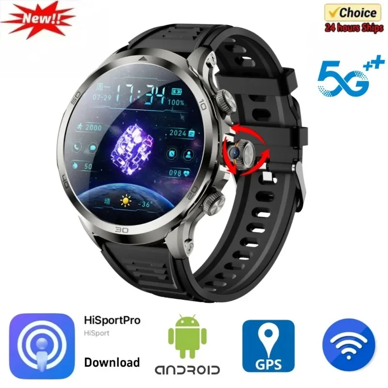 

Смарт-часы H19, 256 ГБ, Rom, 4G/5G, вставленная SIM-карта, WIFI, 1,95 дюйма, 720*720, широкоэкранная LTE, вращающаяся камера, мужские умные часы