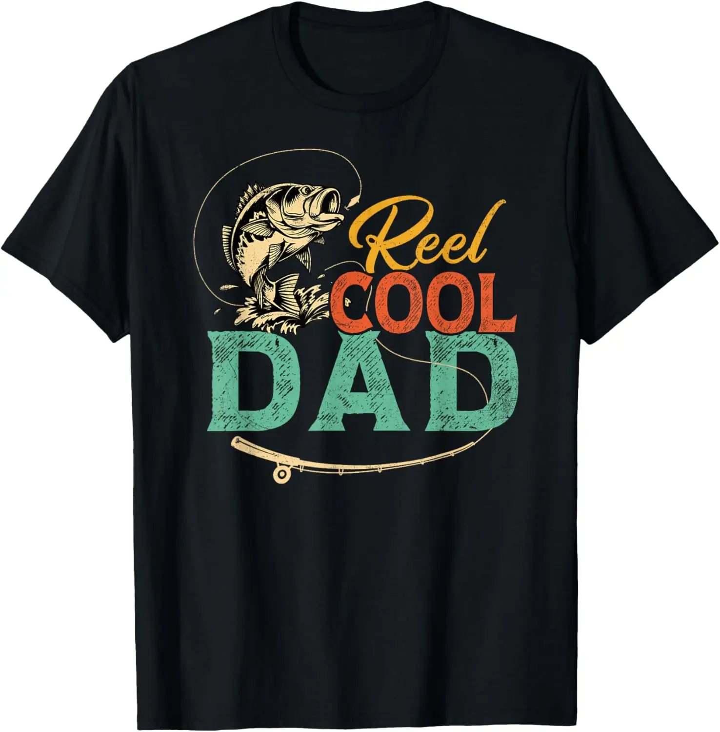 

Reel Cool Papa Fishing Dad Tee Father's Day Fisherman T-Shirt