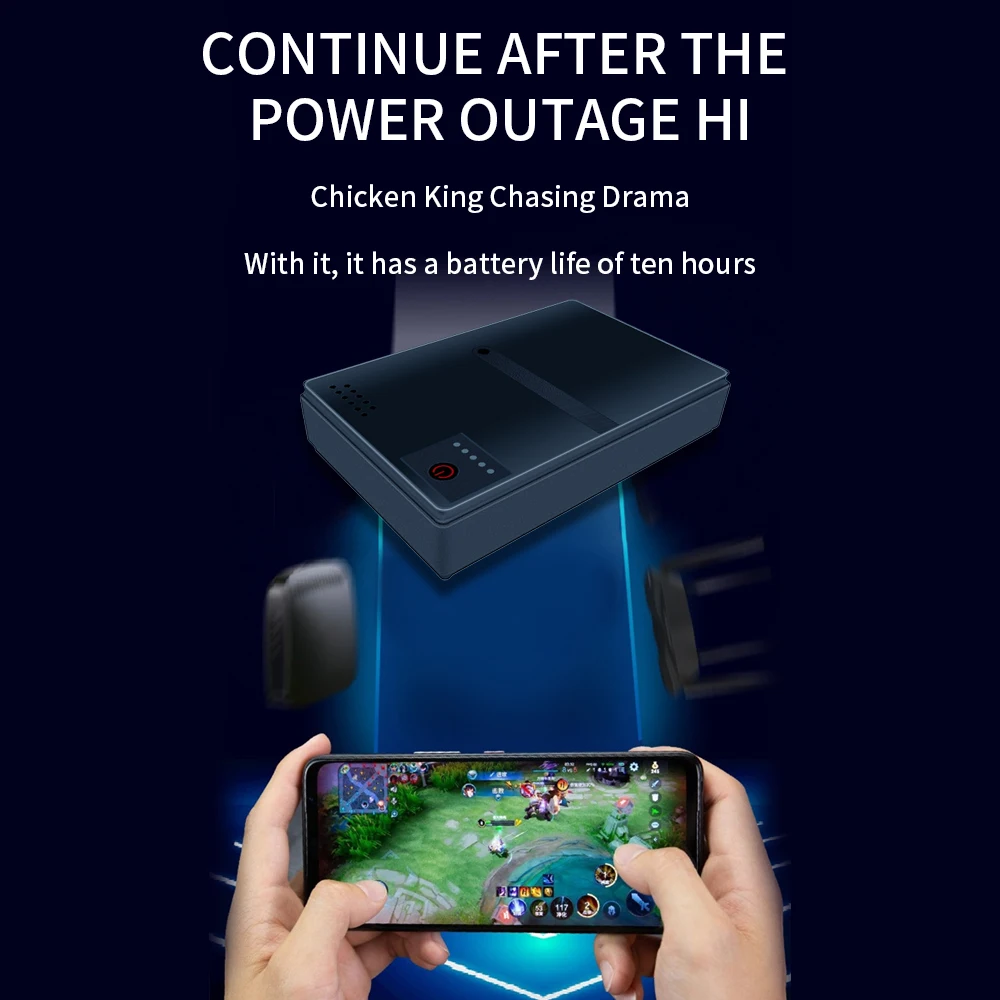 DC1018p UPS para roteador Mini UPS fonte de alimentação ininterrupta DC1018p 10400mAh bateria de backup de íon de lítio