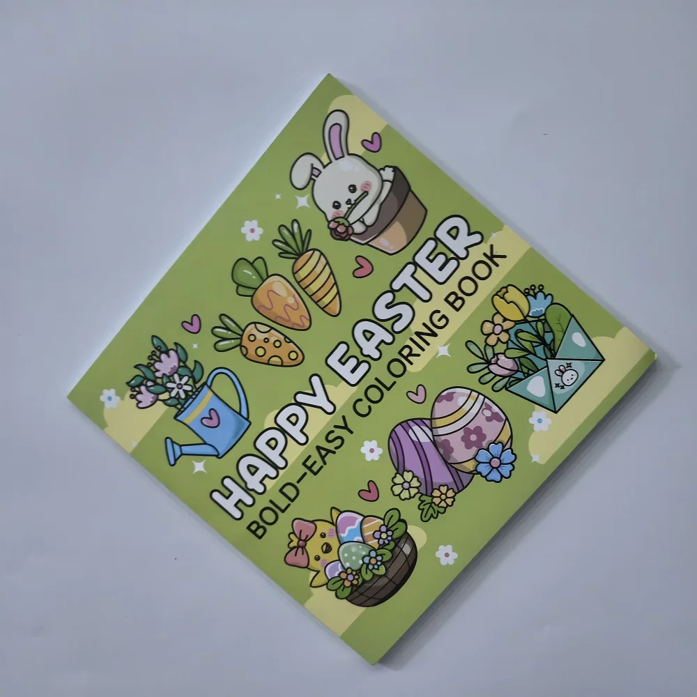 Buku Mewarnai Selamat Paskah untuk Dewasa - Pola Musim Semi yang Berani & Mudah, Hadiah Terapi Seni Santai untuk Pesta Paskah, Ulang Tahun