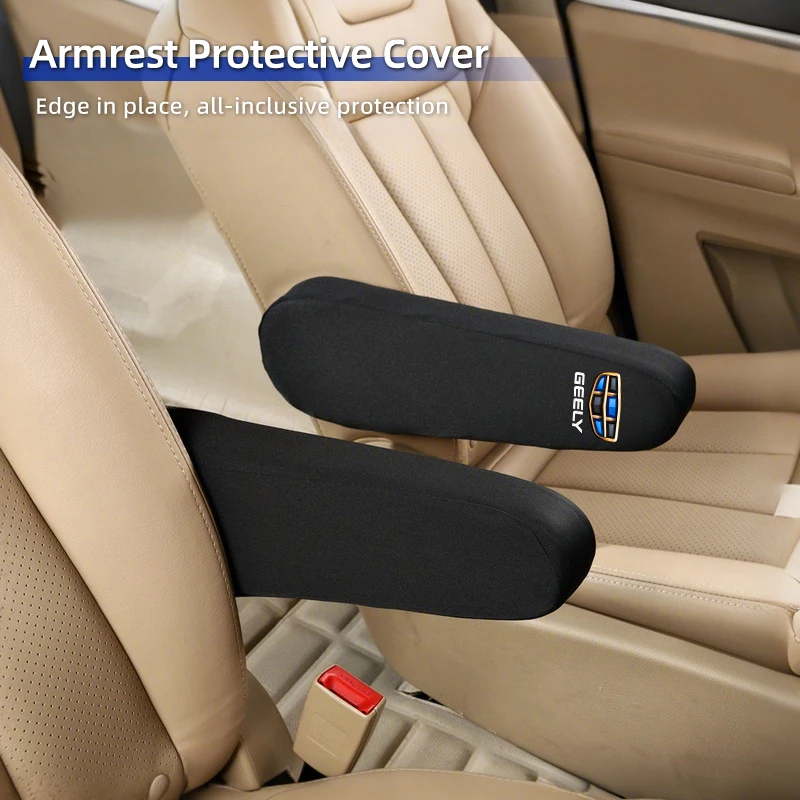 Car Armrest Protective Cover Seat Armrest Protector Auto Interior Accessories For Geely Emgrand X7 EC7 Atlas Boyue GC6 Parts LC view 4